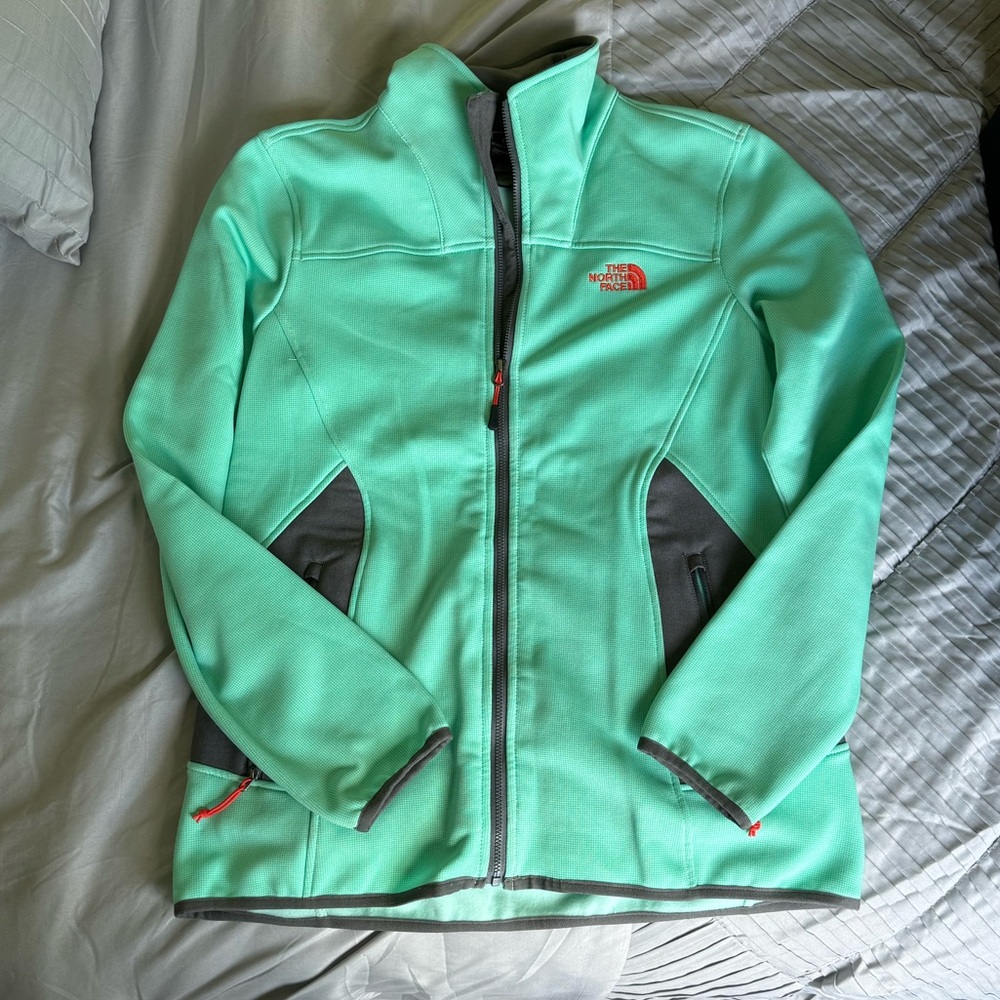 NWOT! North face women’s jacket size large teal gray